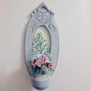 Hand made clay hanging vase